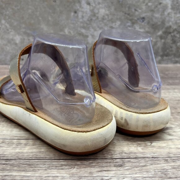 Ancient Greek Sandals Womens Size 39 Gold Summer Solid Color Strap Flat - Picture 10 of 13